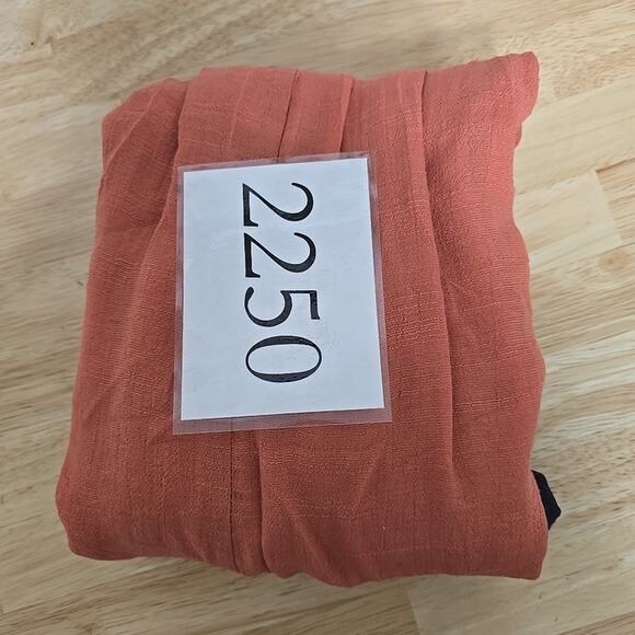 Anthropologie Amadi Cross Wrap Dress Navy & Coral Colorblock Dress Size Medium - Picture 10 of 10